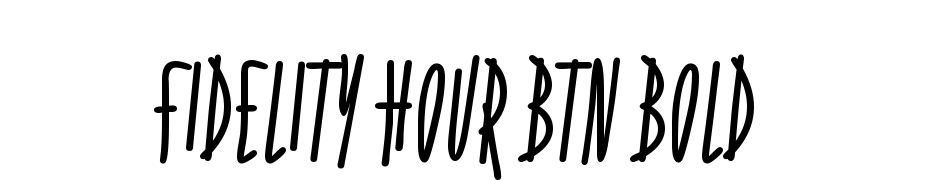 Fidelity Hour BTN Bold cкачати шрифт безкоштовно